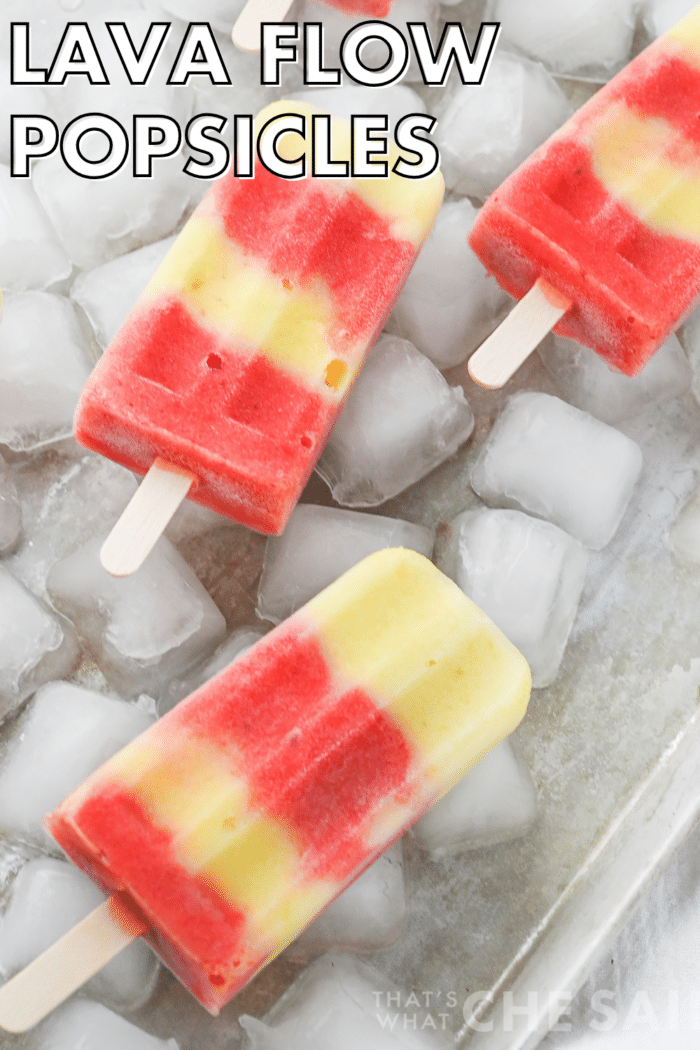 Lava flow popsicles Pin image