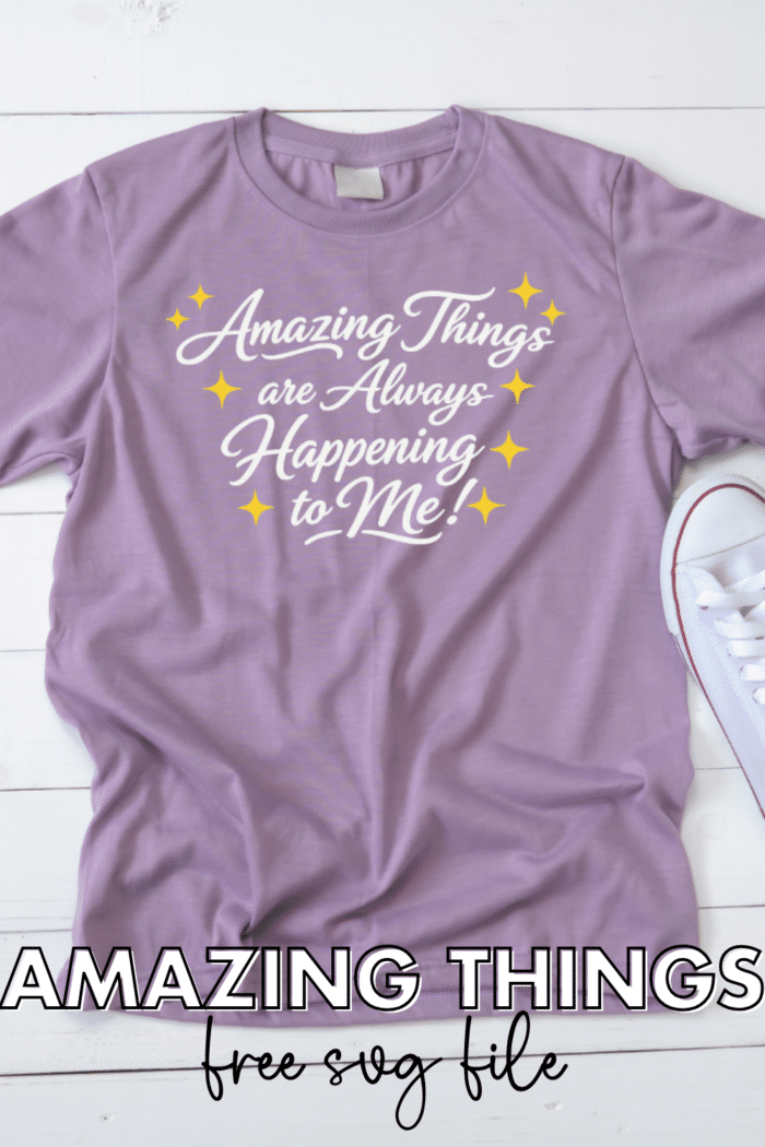 Amazing Things T-shirt Pin