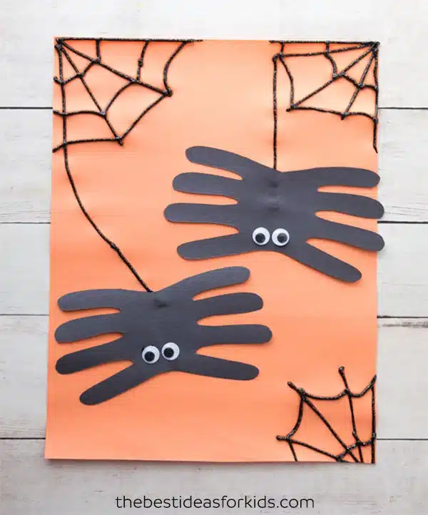Handprint spider craft