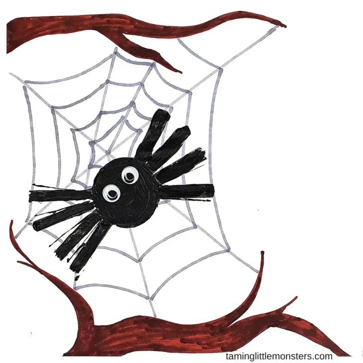 Stamped Spider craft