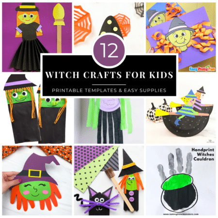 12 Witch Crafts for Kids - Square