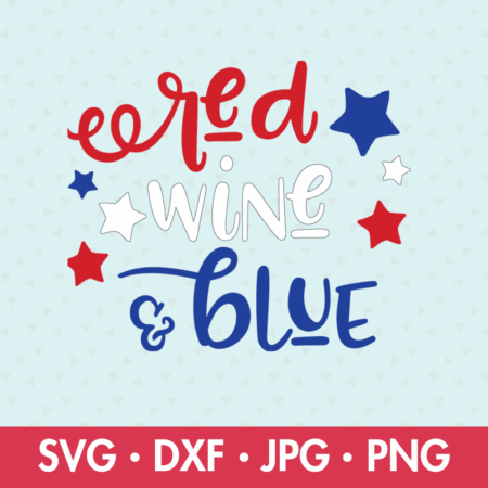 Red Wine & Blue Wine Glass Decal