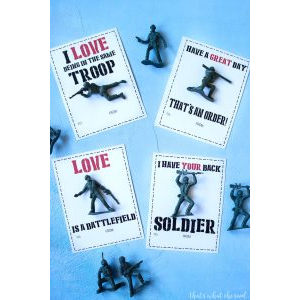 Army Man Valentine Printable