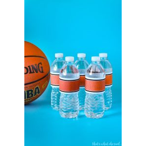 Basketball Water Bottle Labels