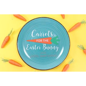 Carrots for the Easter Bunny Plate