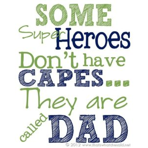 Superhero Father's Day Printable