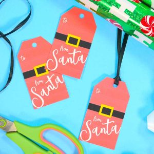 From Santa Gift Tag Printable