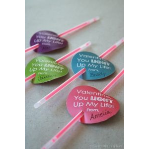 Glow Stick Valentine Printable