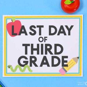 Last Day of School Signs - In Person Learning