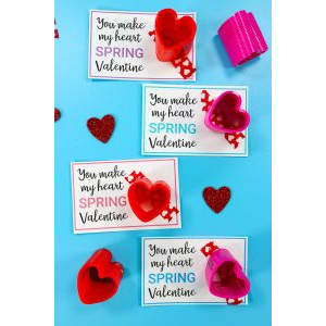 Slinky Valentine Printable