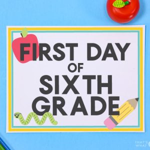 In-School - First Day of School Signs