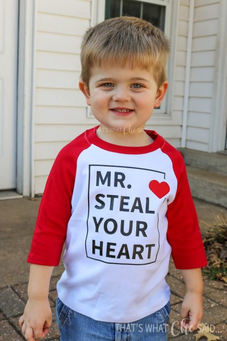 Mr. Steal Your Heart Boy's Valentine Cut File