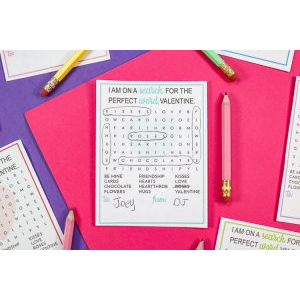 Word Search Valentine Printable