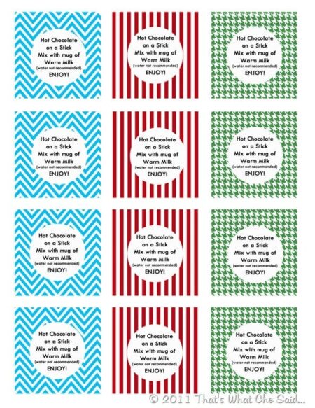 Hot Chocolate on a Stick Tags