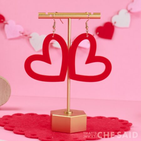 Whimsical Heart Dangle Earrings