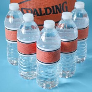 Basketball Water Bottle Labels